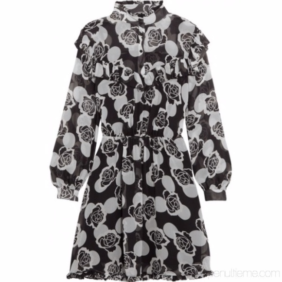 {Topshop} Unique Crawford Floralprint Dress - Sz 8 - Picture 4 of 10